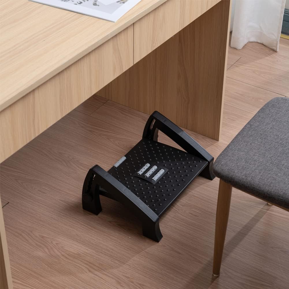 Adjustable Height Foot Rest with Massage Surface W6856