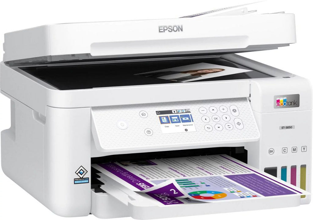 White All-in-One Inkjet Printer with Scanner, Copier I7755