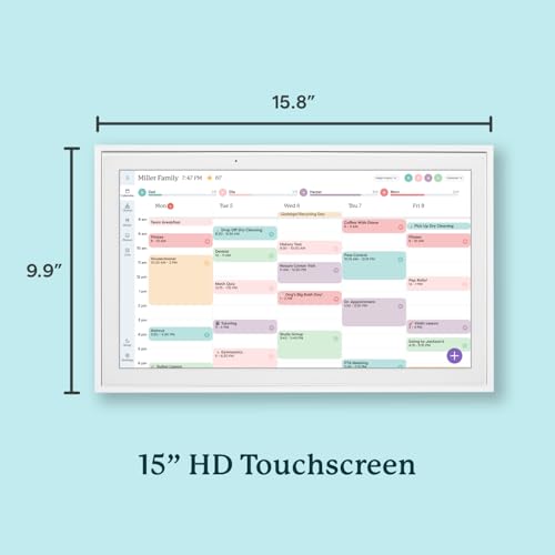 15-inch Wall Planner Digital Calendar Smart Touchscreen Interactive Display F3610