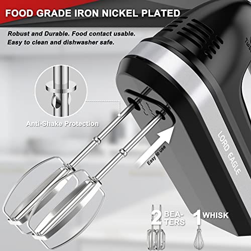 White 300W Electric Hand Mixer with Storage Case N875