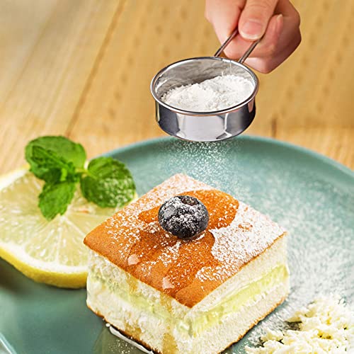 Stainless Steel Flour Sifter with Handle Fine Mesh G386