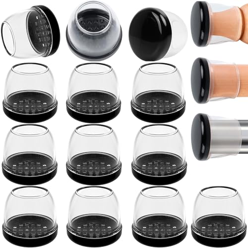 16PCS Black Square Furniture Sliders for Carpet and Hardwood Floors N997552
