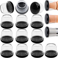 16PCS Black Square Furniture Sliders for Carpet and Hardwood Floors N997552