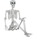 5.9ft Halloween Life Size Skeleton Plastic Human Bones with Movable Joints Q50339
