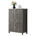 5 Drawers Grey Oak Dresser W9343