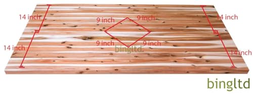 42" L x 24" Rectangular Acacia Butcher Block Countertop L77153
