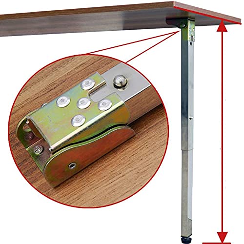 Stainless Steel Telescopic Adjustable Table Legs (80cm, Silver) F72358