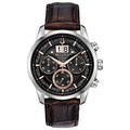 Men's Classic Chronograph Calendar Leather Strap Quartz Watch, 44mm Q46021