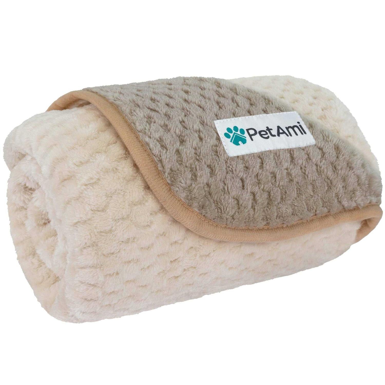 Sherpa Fleece Waterproof Waffle Cat Dog Blanket G177737