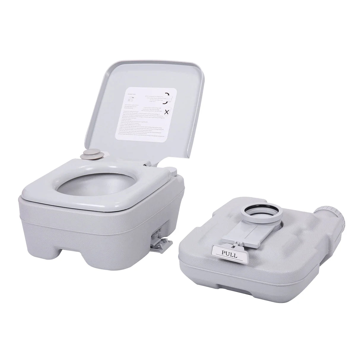 Lightweight 2.6 Gallon Flushable Camping Toilet G452