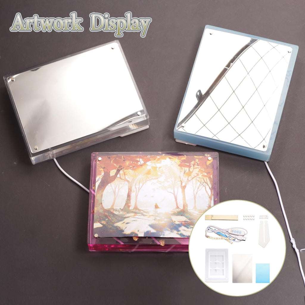 19 pcs Luminous Photo Frame Silicone Mold Set S3720