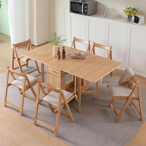 Solid Wood Dining Table Set with 4 Chairs B420686