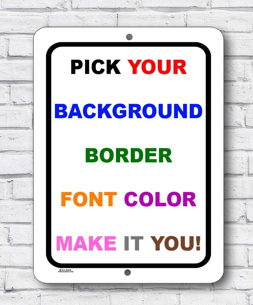 Custom Metal Sign Pack of 2 A6790