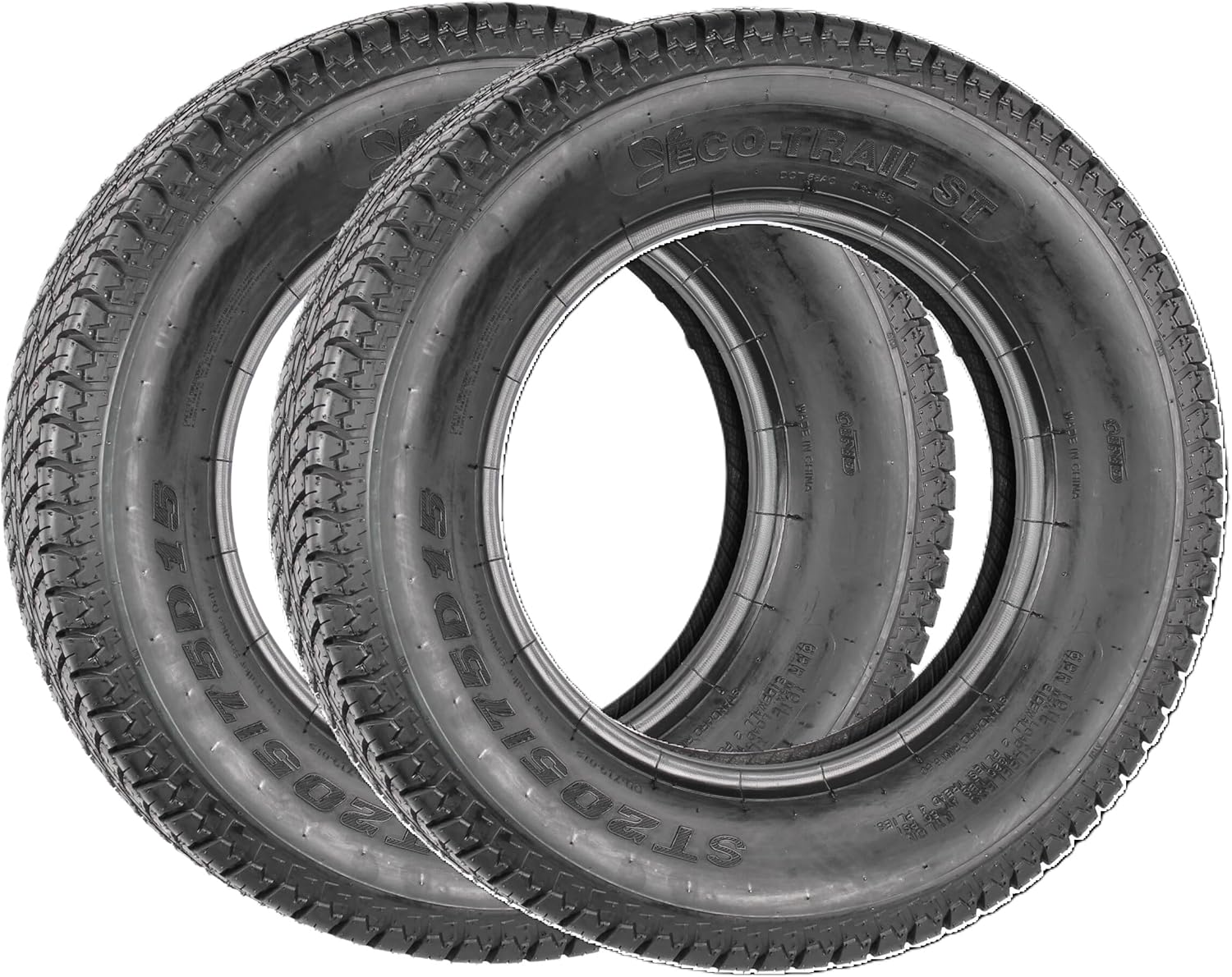 2-Pack ST205/75D15 Trailer Tires Bias Ply Load Range C Z567473