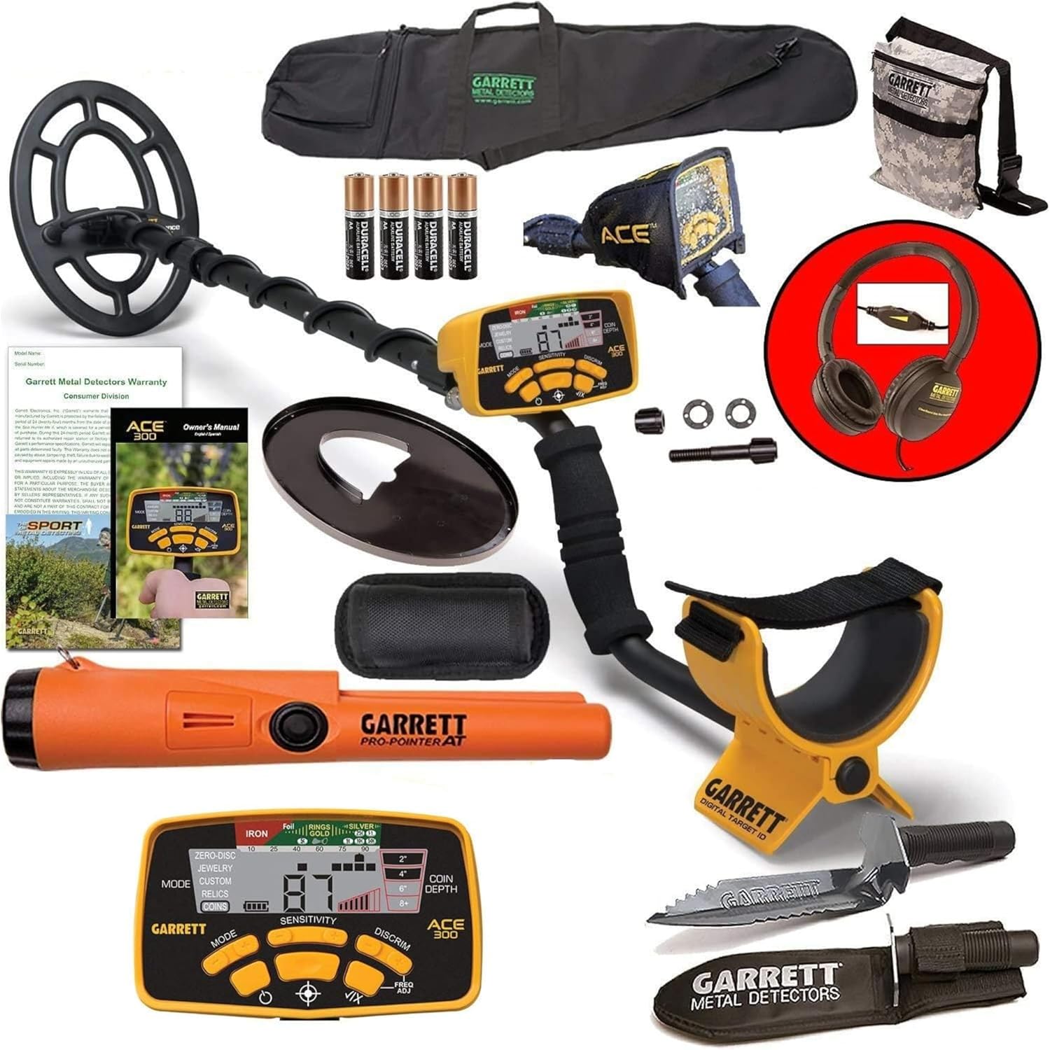 Metal Detector with Waterproof Coil H4921