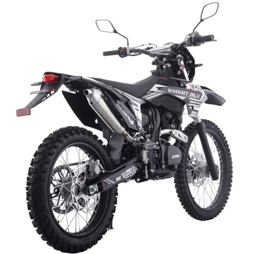 Blue 250 Dirt Bike 5-Speed Manual Transmission 21"/18" Wheels Electric/Kick Start L744059
