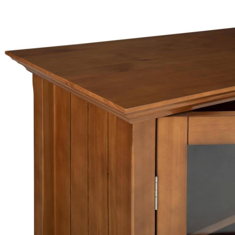 Solid Wood Medium Storage Cabinet in Light Golden Brown C4124