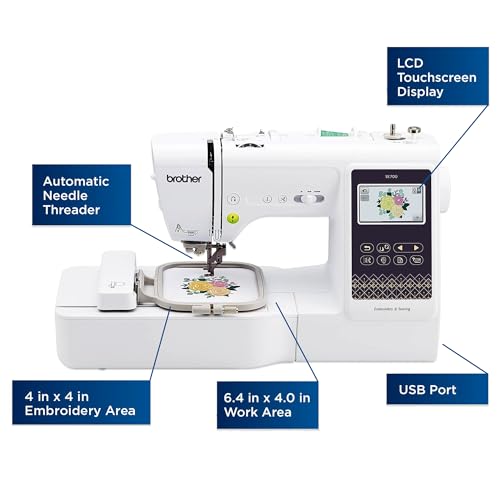 SE700 Embroidery & Sewing Machine with 100 Sewing Spools, 100 Color Matching Bobbins G6678