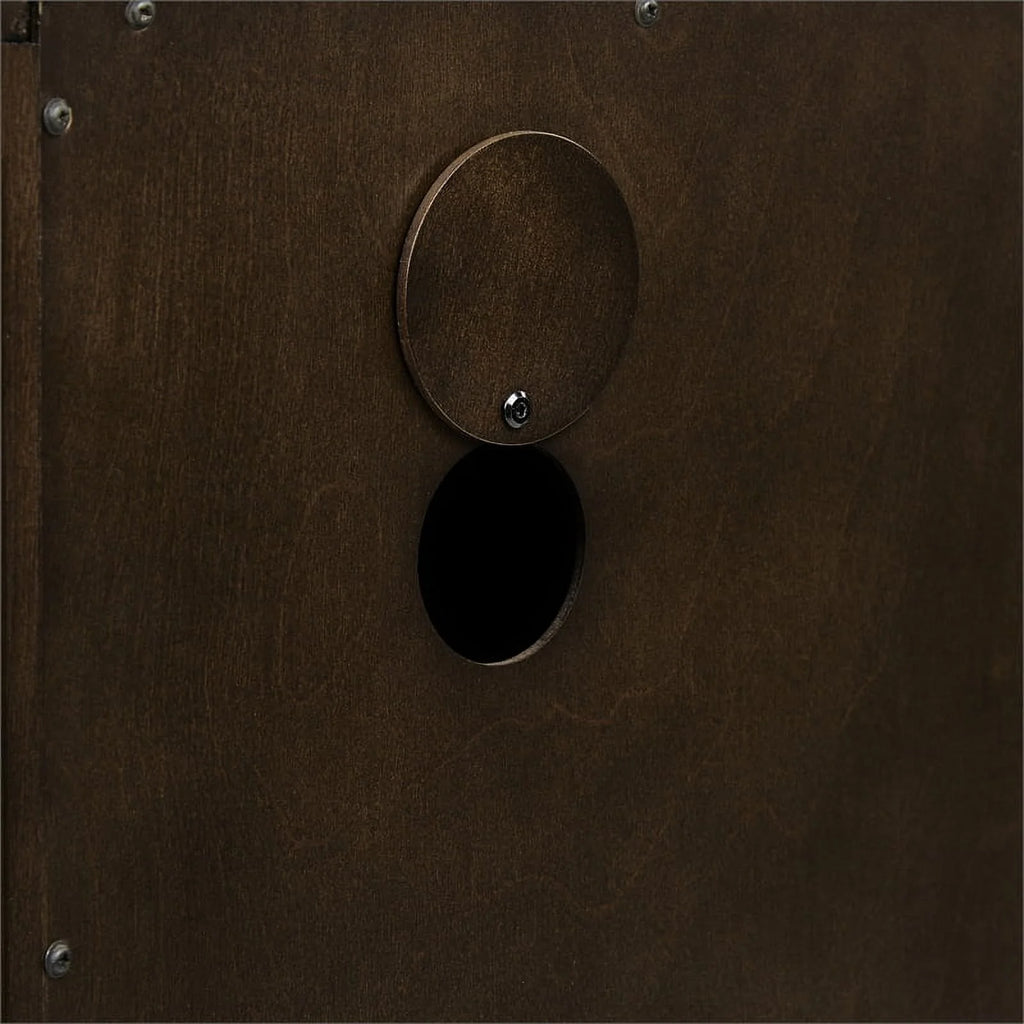 Dark Brown/Gold Wood/Steel Sideboard H51018