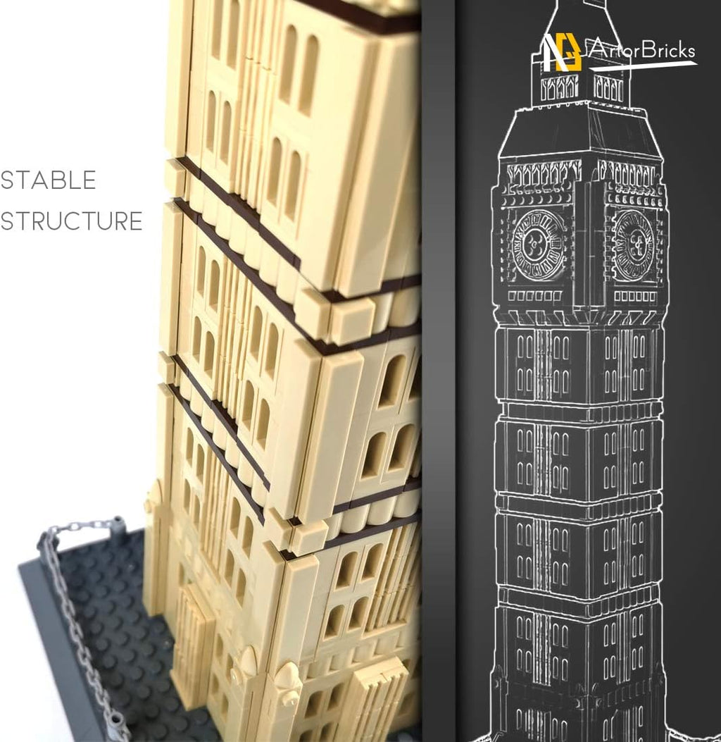 Architectural Big Ben Building Set (1666 pieces) M522