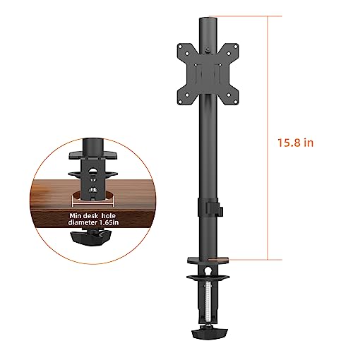 Adjustable Single Desk Monitor Mount for 13-32" Computer Screens up to 22lbs P297