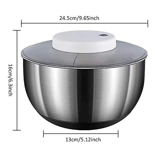 5L Stainless Steel Electric Salad Spinner D47417