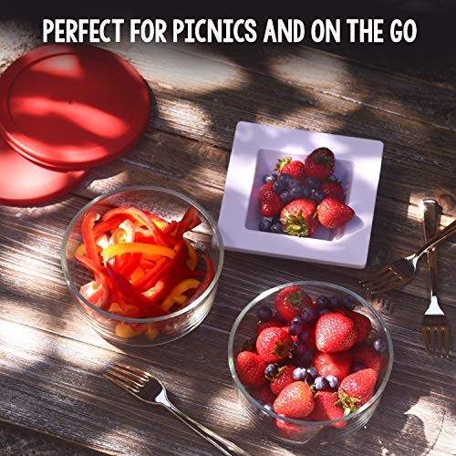 2 Cup Glass Food Storage Containers (6 Pack) C47801