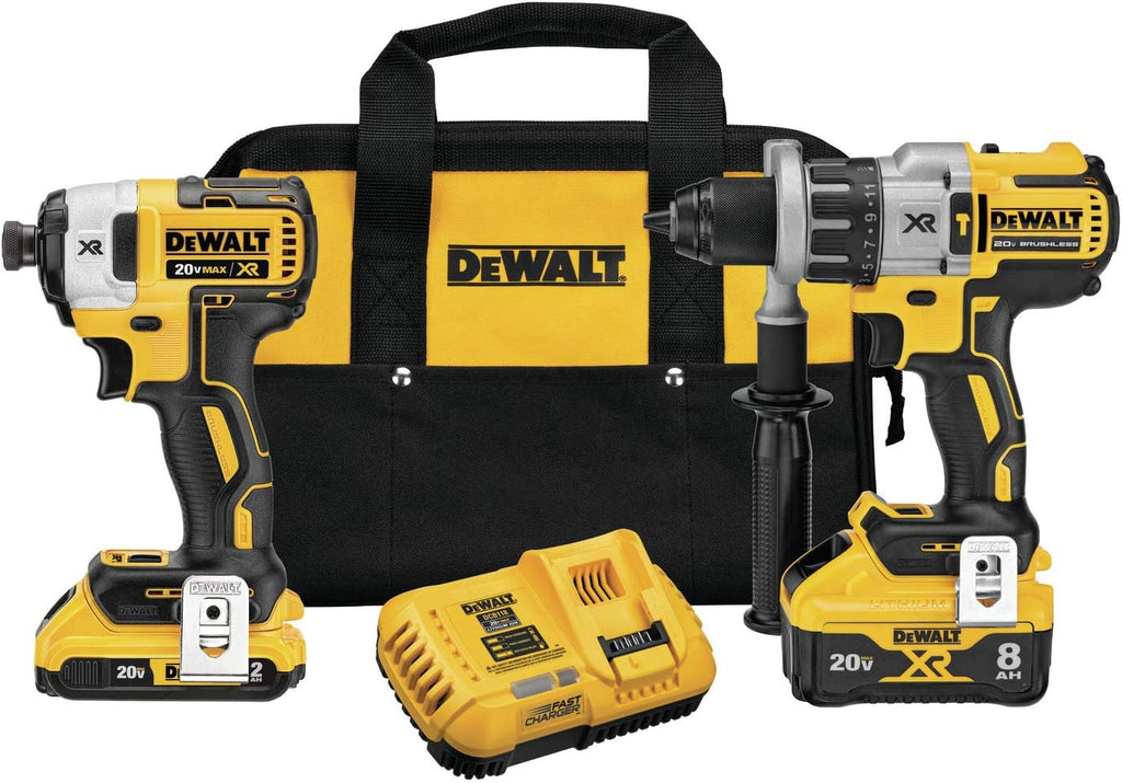 20V MAX XR Cordless Hammer Drill & Impact Driver Combo Kit with Battery and Charger S4695