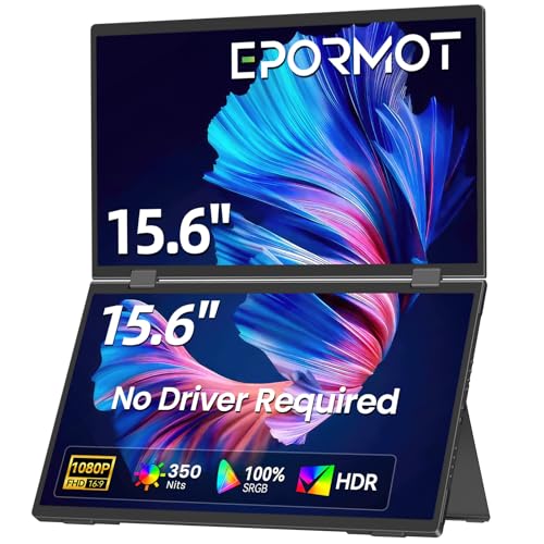 18.5 inch 120hz FHD Portable Monitor with VESA Kickstand HDR Speakers USB C Mini HDMI Y723