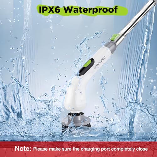 Electric Spin Scrubber, Cordless Cleaning Brush, 3-Speed, 8 Replaceable Brush Heads, Waterproof Scrubber A588675