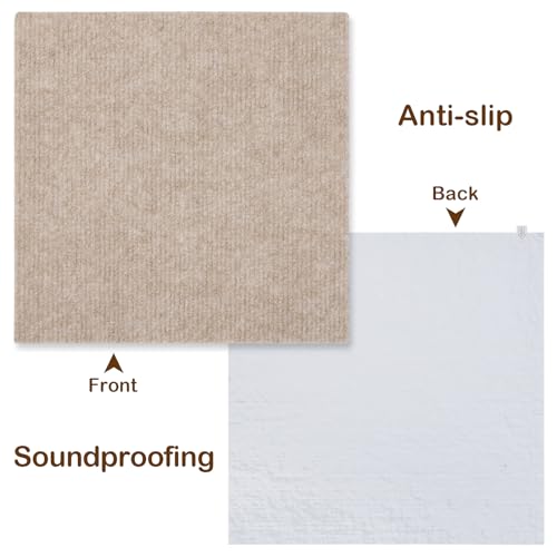12 Pack Dark Grey Self Adhesive Carpet Floor Tiles G289