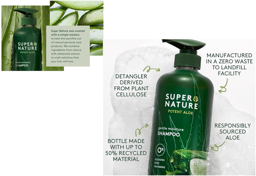 Gentle Moisture Shampoo and Conditioner Sulfates Free, 30 Fl Oz P68537