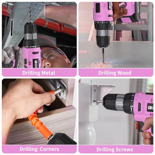 20V Cordless Electric Drill Set with Battery and Charger X1748