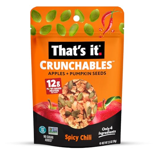 Apple + Spicy Chili Plant Based Protein Crunchy Snack Mix, 4 Packs x 2.5 oz V764