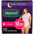 Disposable Overnight Adult Incontinence Underwear for Women, Medium, Blush, 15 Count E72225