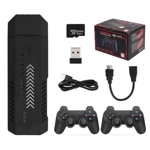4K HDMI Wireless Retro Game Console Set with Dual Wireless Controllers A998779