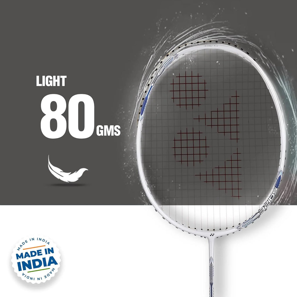 Pearl White Badminton Racquet 4U Y3977