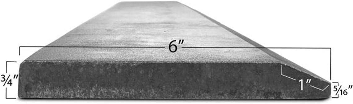 84 Bucket Carbon Steel Hardened Unpainted Cutting Edge U447733