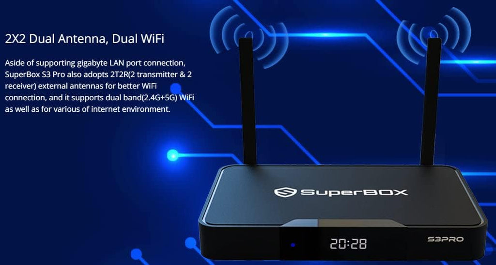 SuperBOX S3 Pro with Voice Activated Remote and 2GB RAM+32GB O97377
