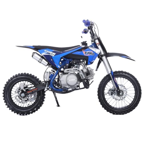 125cc Kids Dirt Bike with 4-Speed Semi-Automatic Transmission, 14"/12" Tires J95274