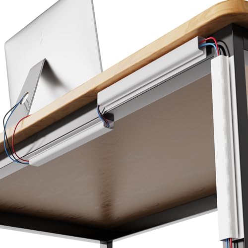 4 Pack Cable Management Under Desk J-Channel Cord Organizer 4X15.7in M999804