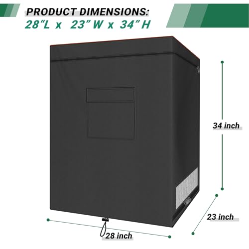 Waterproof 420D Oxford Chest Freezer Cover with Zipper Fits 5.0 Cubic Feet J4174