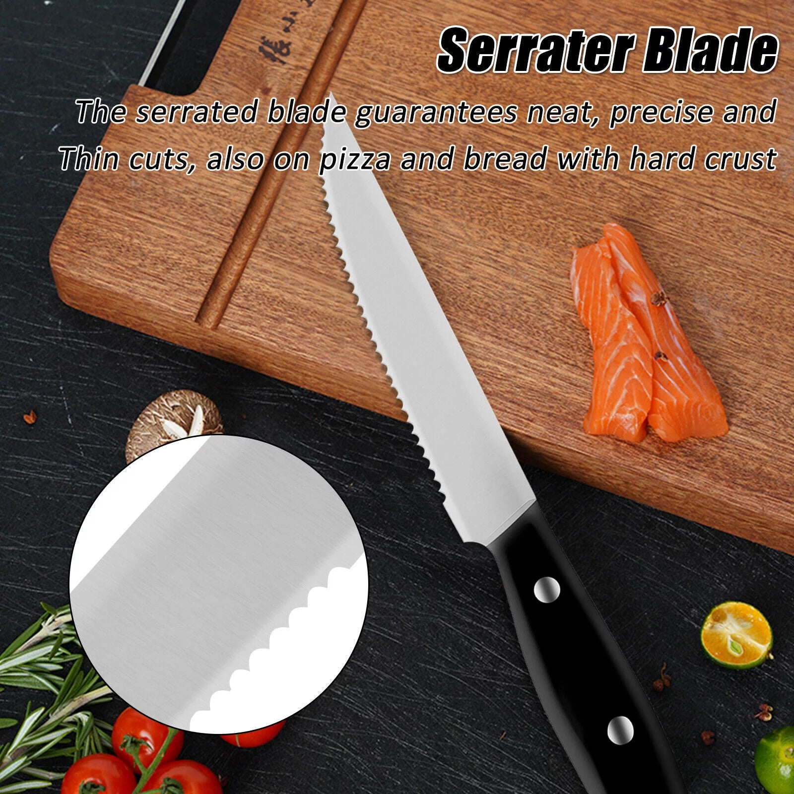 Black Steak Knife Set N6351