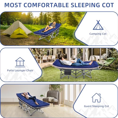 Folding Camping Cot with Pillow and Carry Bag T757540