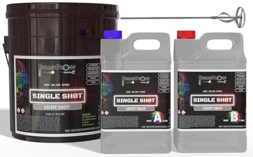 100% Solids Epoxy Resin Kit (3 Gallon) Solvent-Less Two Component Gloss Coat Finish Low VOC O40916
