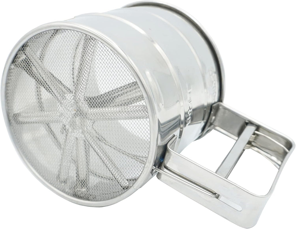 Stainless Steel Rotary Hand Crank Flour Sifter E790