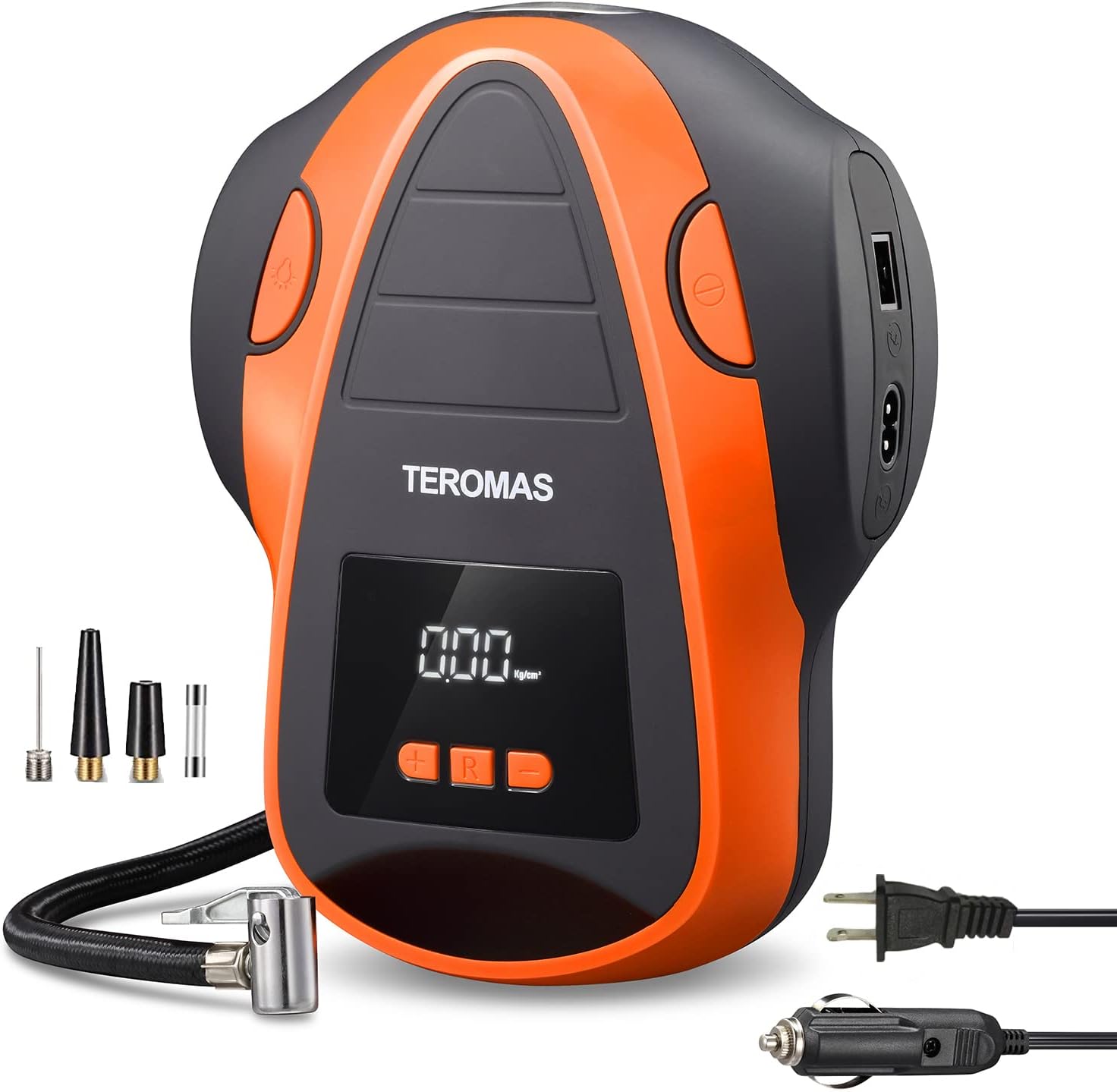 Orange Portable Tire Inflator Air Compressor Pack of 2 N90657