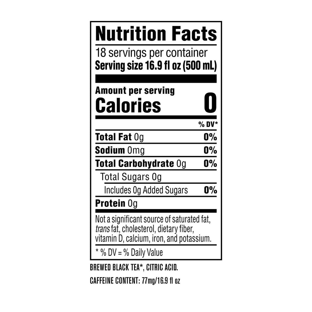 Unsweetened Iced Black Tea, 18 pk./16.9 oz. O59810