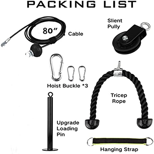 Cable Pulley System with Loading Pin and Triceps Rope N5388