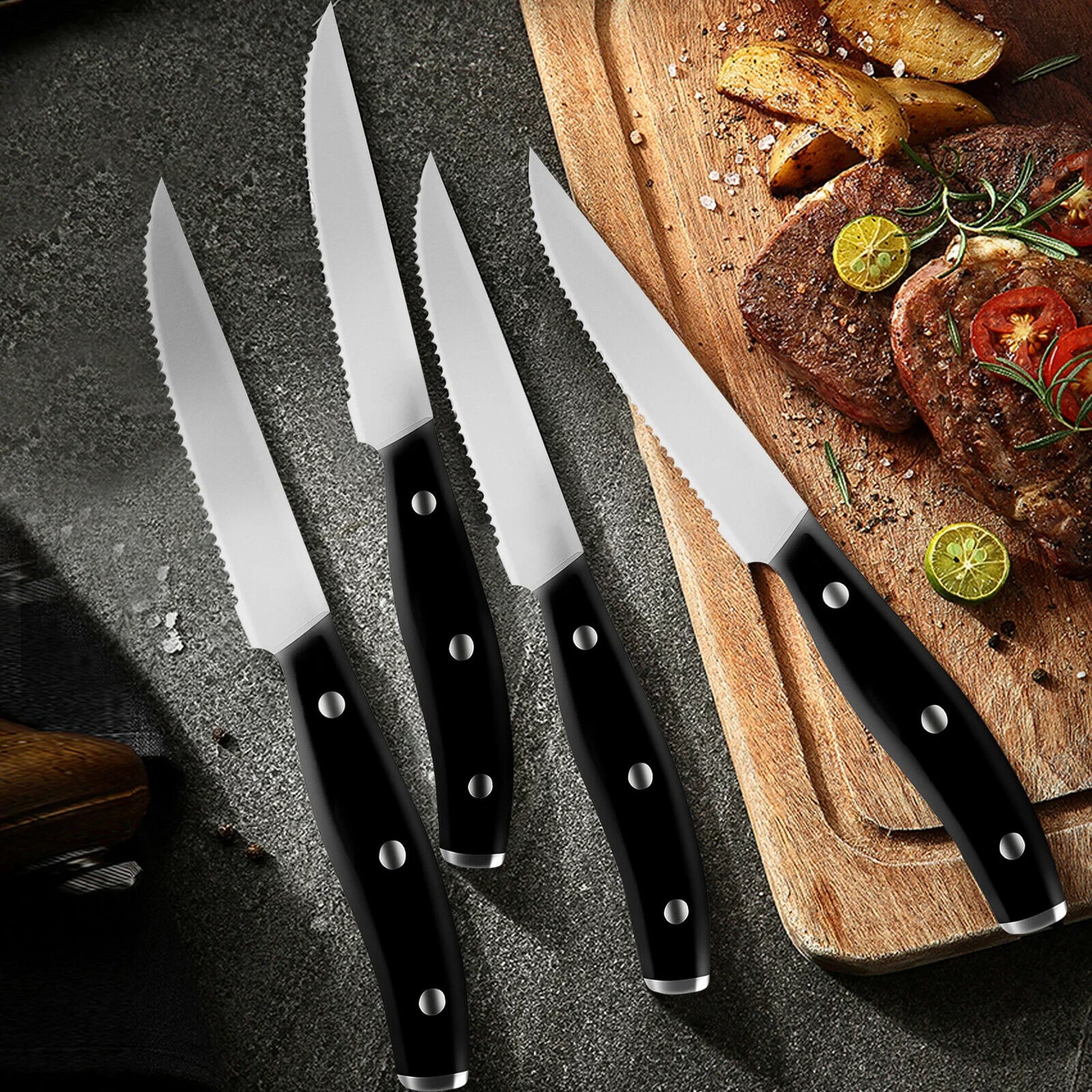 Black Steak Knife Set N6351